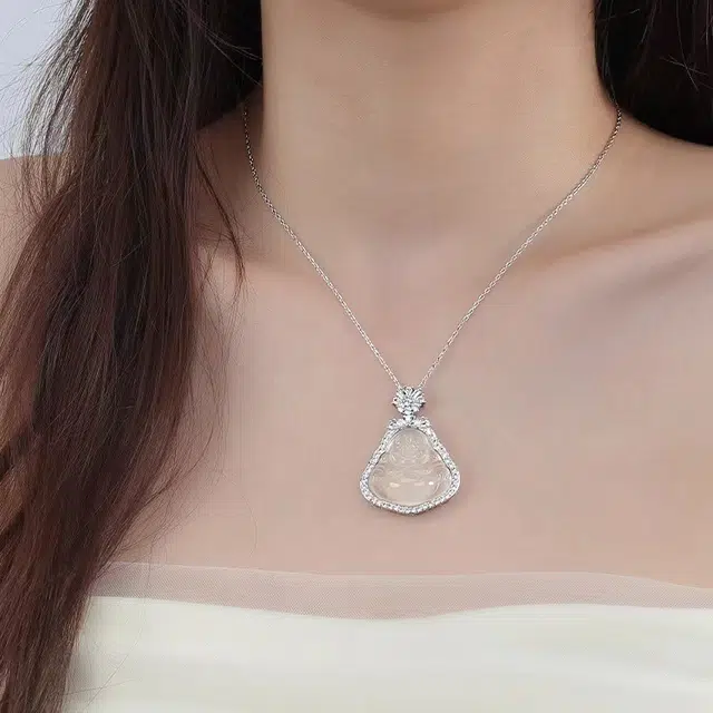 尚银福 弥勒佛福禄系列 国潮新中式时尚优雅气质轻奢高级感 国风小众创意设计好运葫芦大肚佛百搭手饰 合金 手链 女款