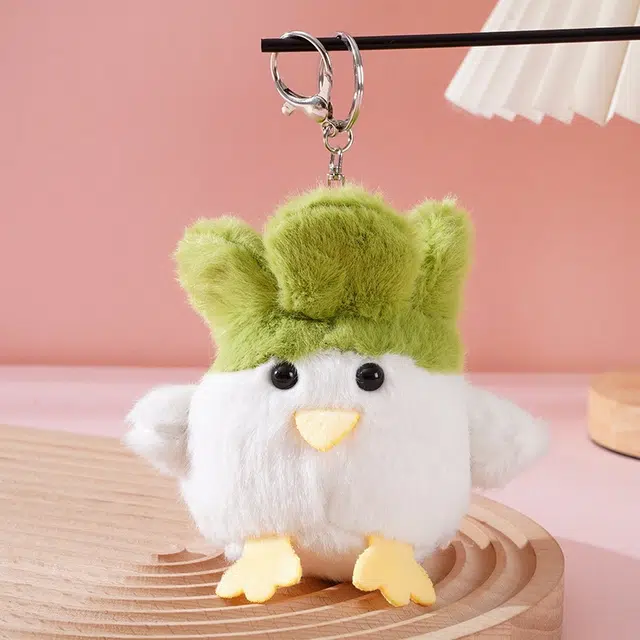 尚银福 好吧蒜鸟可发声卡通萌趣氛围感高颜值包包书包挂饰 陪伴安抚创意小鸟公仔玩偶配饰 毛绒 挂件 男女同款情侣款