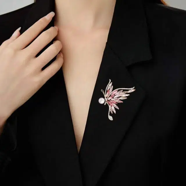 尚银福 小巧精致时尚优雅气质轻奢高级感 合金 胸针 女款