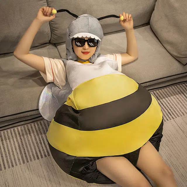 Fantasy Case Creative Shark Bee Plush Doll 50cm