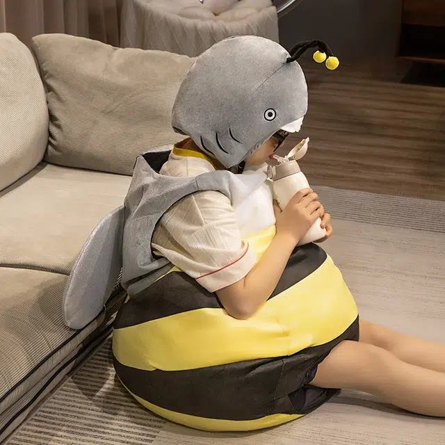 Fantasy Case Creative Shark Bee Plush Doll 50cm