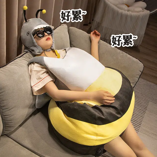 Fantasy Case Creative Shark Bee Plush Doll 50cm