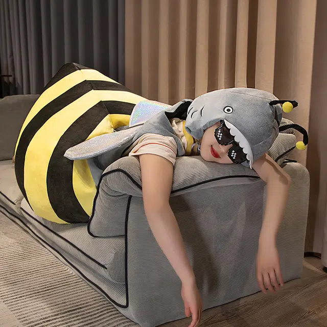 Fantasy Case Creative Shark Bee Plush Doll 50cm