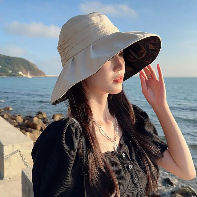 纳兰杜 显脸小遮阳出行旅游高级感 涤纶 防晒帽 女款