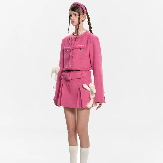 13 DEMARZO FW23 Tweed Skirt