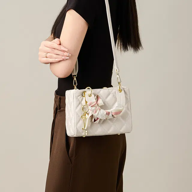 纳兰杜 时尚百搭菱格戴妃包夏季洋气小香风高级感小众品牌女包 合成革 手提包单肩斜挎包 常规 女款 多色