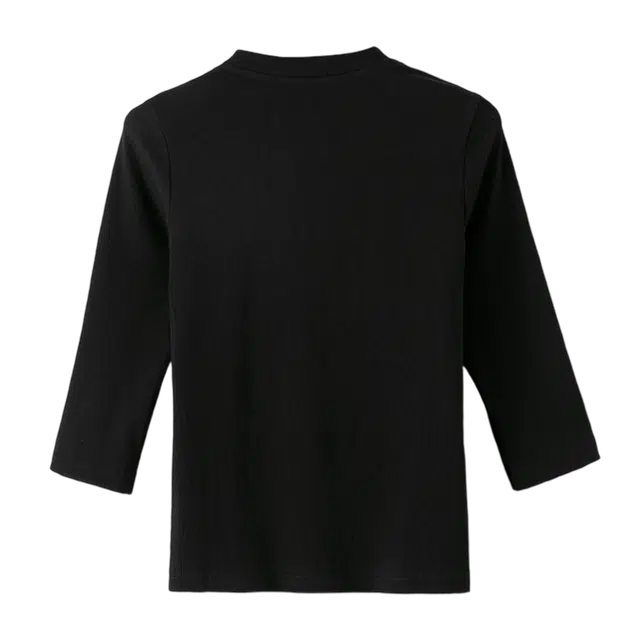 晚白 简约修身上衣气质纯色弹力显瘦打底衫 女款