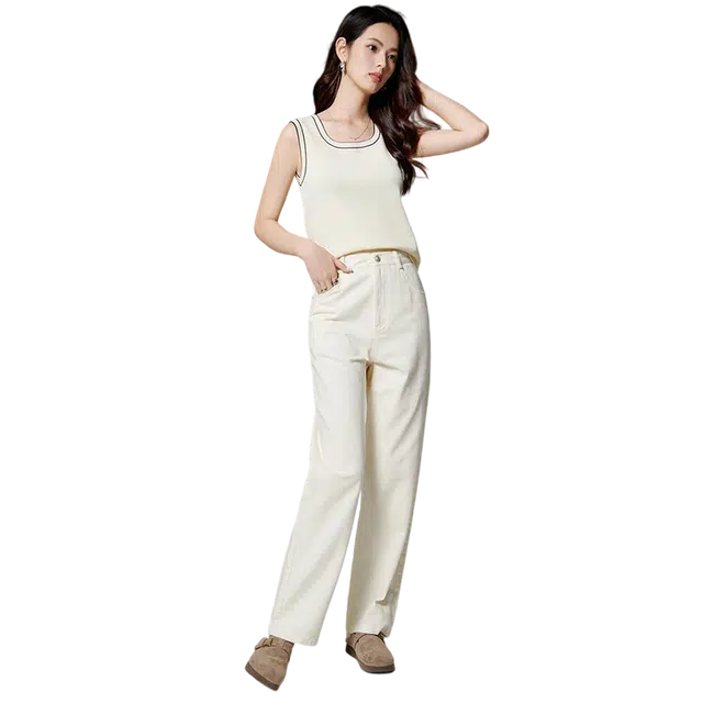 晚白 气质亲肤弹力百搭背心针织 女款