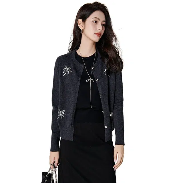 晚白 亲肤不扎肤高弹力轻薄透气含羊毛针织背心 女款