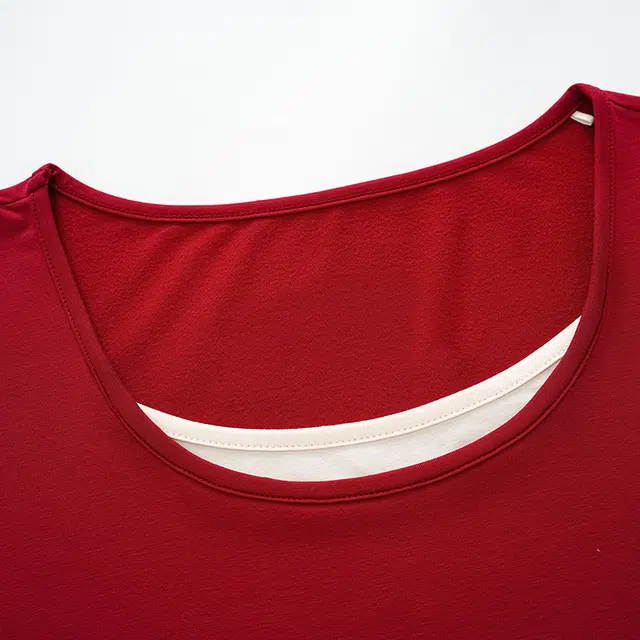 俏佳人 鸿运喜庆纯棉圆领套头假两件上衣休闲长裤宽松舒适亲肤透气可外穿家居服睡衣套装 女款