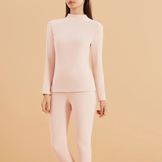 俏佳人 加绒加厚中高领考拉绒发热防寒保暖套装 女款