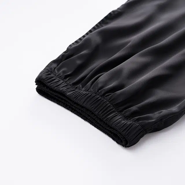 俏佳人 丝滑冰丝高级感翻领开衫简约纯色休闲亲肤舒适透气长袖长裤家居服睡衣套装 男款