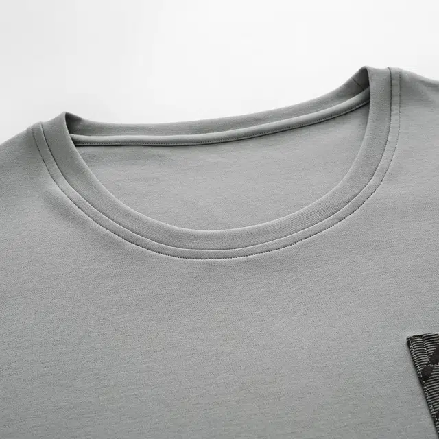 俏佳人 纯棉简约纯色圆领套头复古格子可外穿家居服舒适亲肤透气长袖长裤睡衣套装 男款