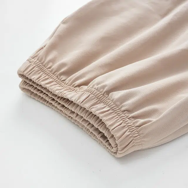 俏佳人 纯棉圆领套头假两件设计感上衣休闲长裤宽松舒适亲肤透气可外穿家居服睡衣套装 女款