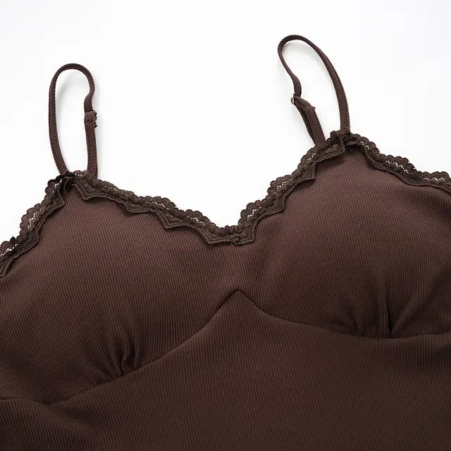 俏佳人 纯欲风纯色小吊带外套长裤三件套带胸垫亲肤舒适休闲可外穿时尚家居服睡衣套装 女款