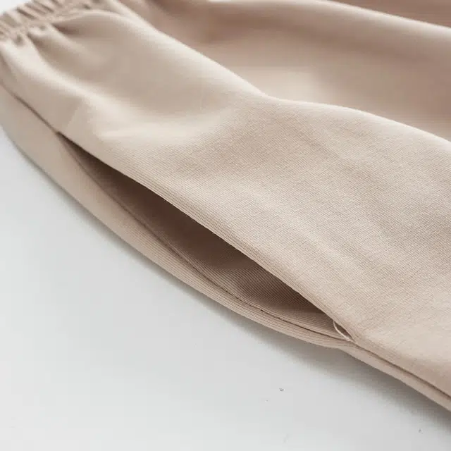 俏佳人 纯棉圆领套头假两件设计感上衣休闲长裤宽松舒适亲肤透气可外穿家居服睡衣套装 女款