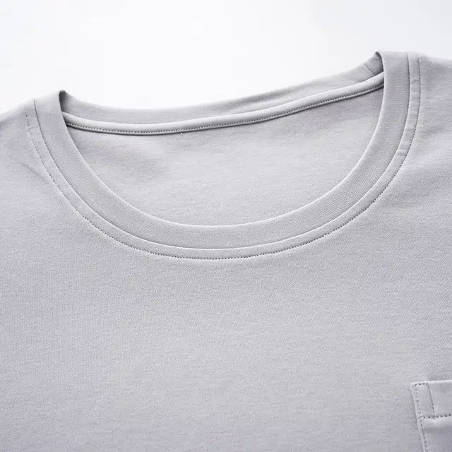 俏佳人 纯棉简约纯色圆领套头可外穿家居服舒适亲肤透气长袖长裤睡衣套装 男款