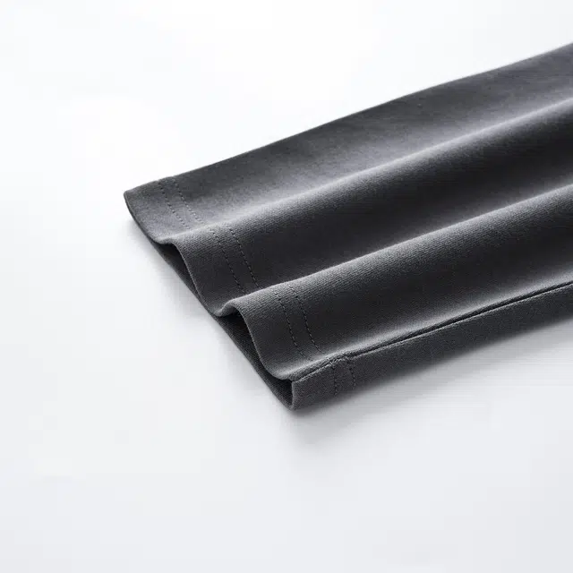 俏佳人 纯棉简约休闲纯色圆领套头条纹可外穿家居服舒适亲肤透气长袖长裤睡衣套装 男款