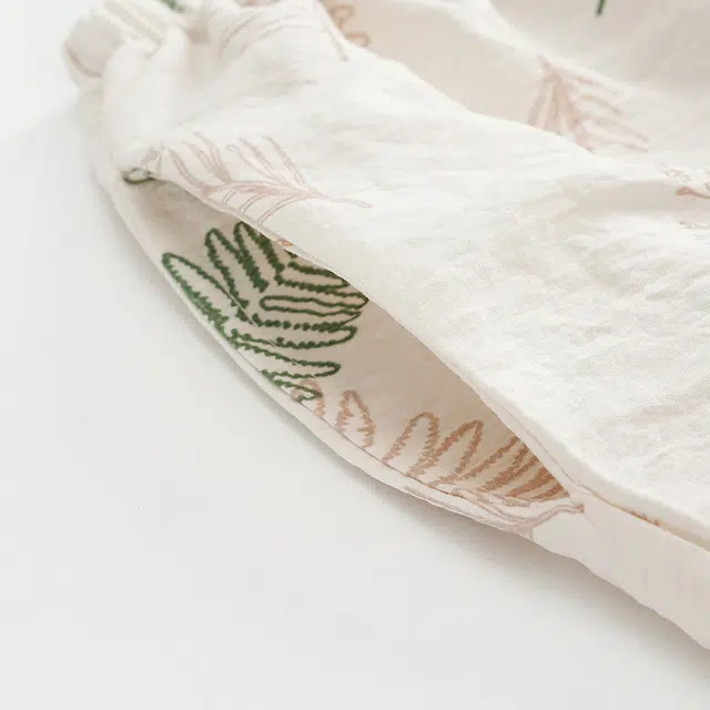 俏佳人 云朵棉系列 开衫翻领田园风亲肤舒适透气休闲宽松长袖长裤家居服睡衣套装 女款