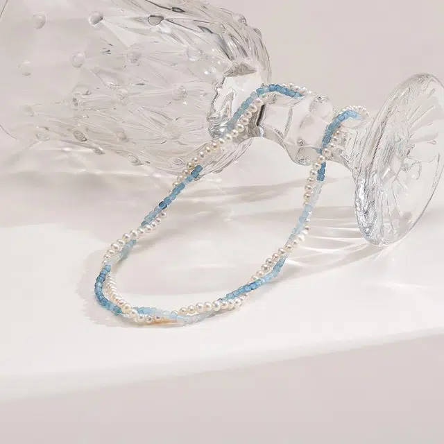 欧诗漫 蓝海仙子白色 淡水珍珠 项链 女款