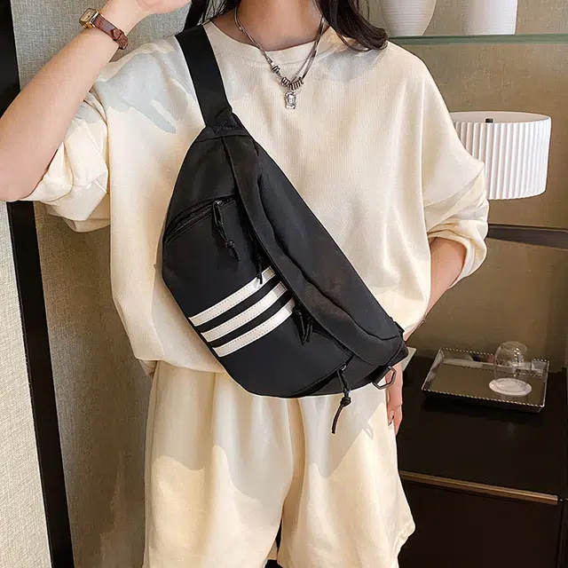 泰克森 韩版胸包女牛津布潮百搭简约小包睿营通勤外出游玩斜挎包