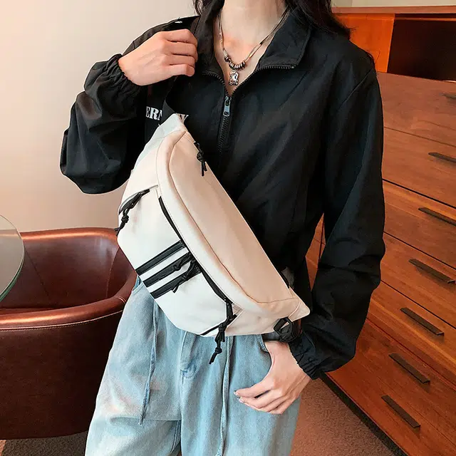 泰克森 韩版胸包女牛津布潮百搭简约小包睿营通勤外出游玩斜挎包