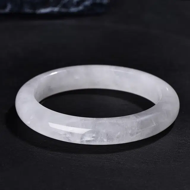 翡翠王朝 【一物一证】樱花粉冰透 逃之夭夭 轻奢设计款 少女粉佩戴款 马达加斯加高冰透亮 母亲 女神专属款  水晶 手镯 女款