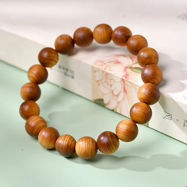 吉千年 黑油陈化根料 木作 手串 男女同款情侣款 崖柏