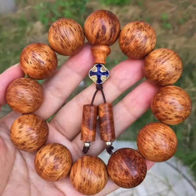 【顺丰包邮】 吉千年 新中式复古潮流风 好运  招财进宝陈化老料高油高密爆满留疤雀眼太行 崖柏 手串 男女同款情侣款
