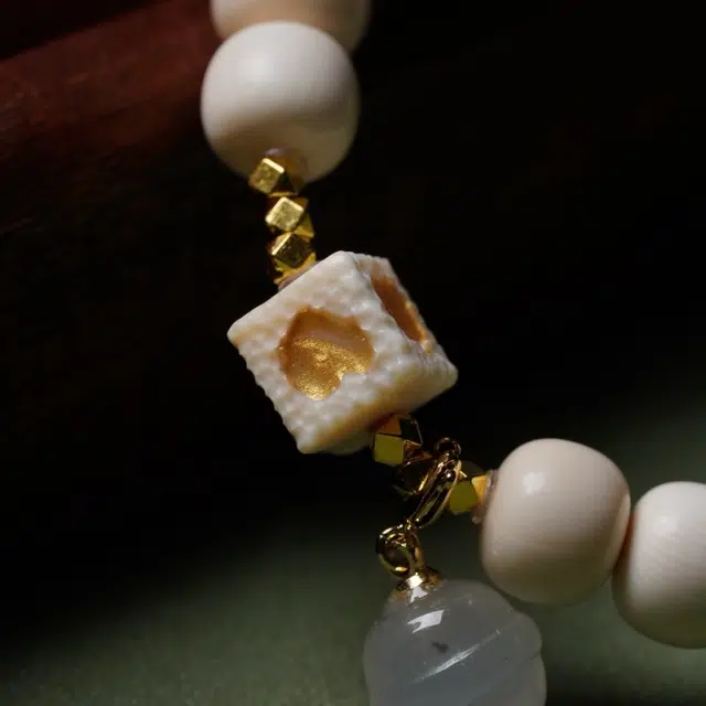 吉千年 【精工雕刻】新中式复古潮流风 好运 平安顺遂 招财进宝 可爱少女心 毛球象语 猛犸 手链 女款