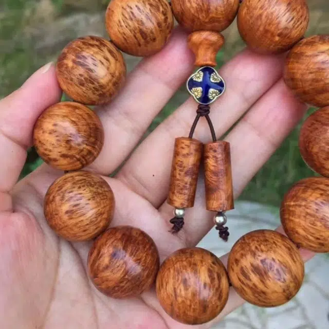 【顺丰包邮】 吉千年 新中式复古潮流风 好运  招财进宝陈化老料高油高密爆满留疤雀眼太行 崖柏 手串 男女同款情侣款