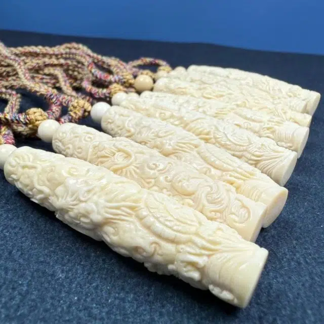 吉千年 【精工雕刻】新中式复古潮流 招财进宝 好运 转运 平安顺遂 龙柱 猛犸 吊坠 男女同款情侣款