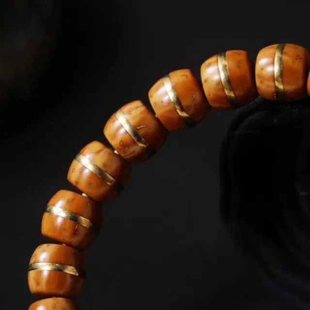 吉千年 【高克重】新中式复古潮流风  平安顺遂 招财进宝 好运 金腰带 紫金鼠 手串 男女同款情侣款