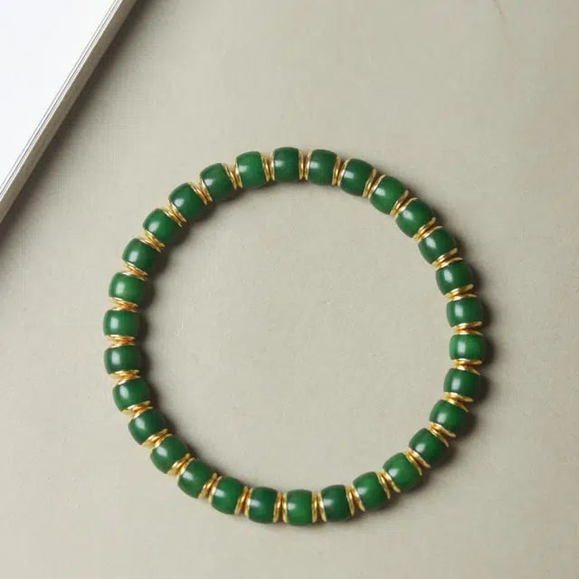 吉千年 【店长精选】新中式复古潮流风 好运  转运 招财进宝 松风绿 白玉菩提 手串 男女同款情侣款