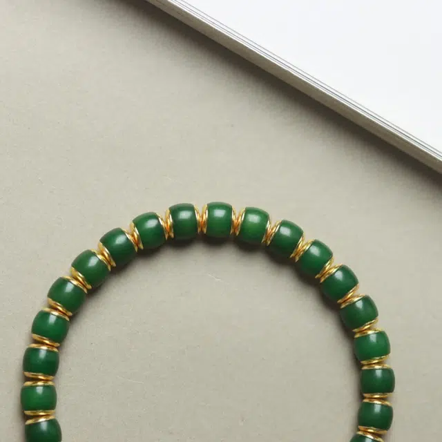 吉千年 【店长精选】新中式复古潮流风 好运  转运 招财进宝 松风绿 白玉菩提 手串 男女同款情侣款