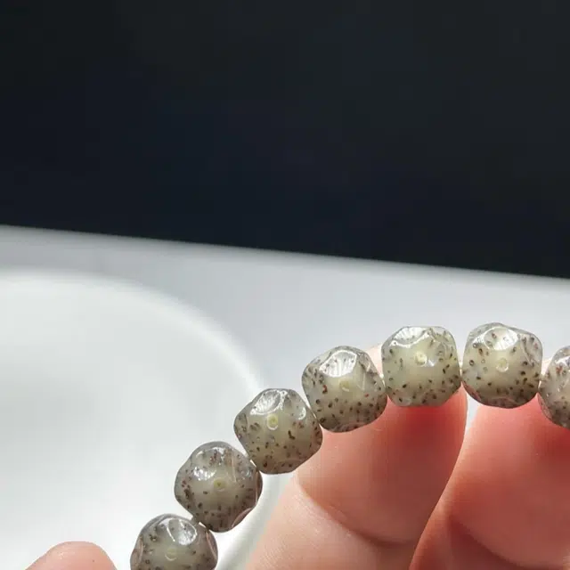 吉千年 【孤品+顶尖高货】新中式复古潮流风 好运 平安顺遂 招财进宝 全玉化无相 同枝果 星月菩提 珠串 男女同款情侣款