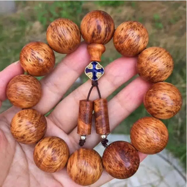 【顺丰包邮】 吉千年 新中式复古潮流风 好运  招财进宝陈化老料高油高密爆满留疤雀眼太行 崖柏 手串 男女同款情侣款