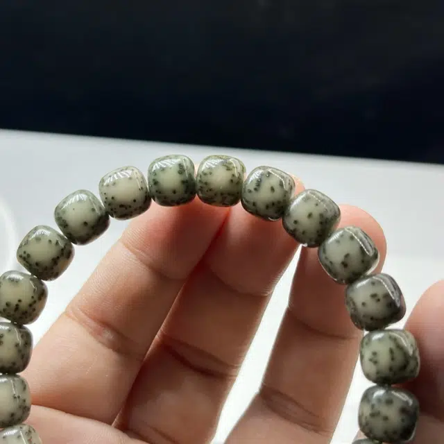 吉千年 【孤品+顶尖高货】新中式复古潮流风 好运 平安顺遂 招财进宝 小冰糖 双面大留白 星月菩提 手串 男女同款情侣款