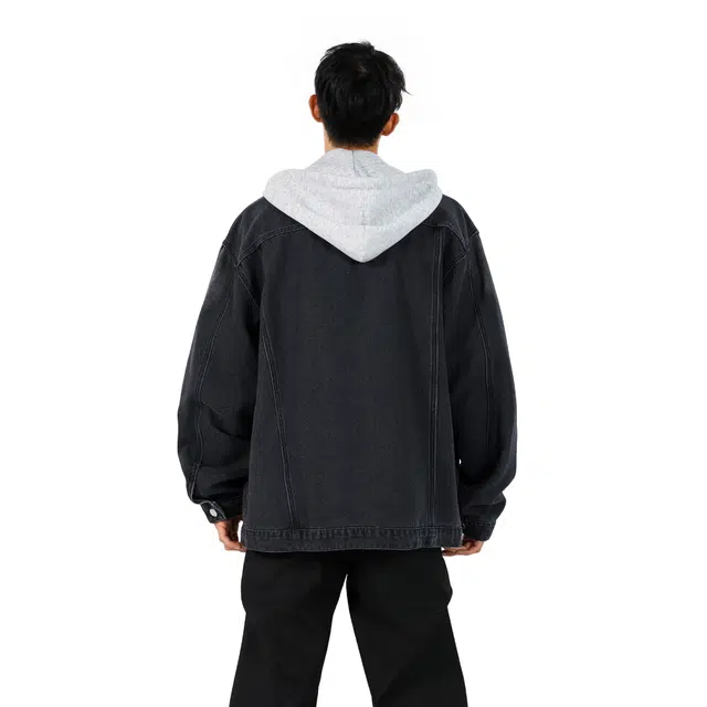 美式复古潮流休闲多元素设计服饰牛仔外套 男女同款