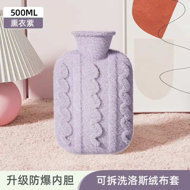 洋娃娃和小熊跳舞 可爱立体动物毛绒注水袋 暖手暖脚暖宫萌宠系列提花绒 玩偶周边