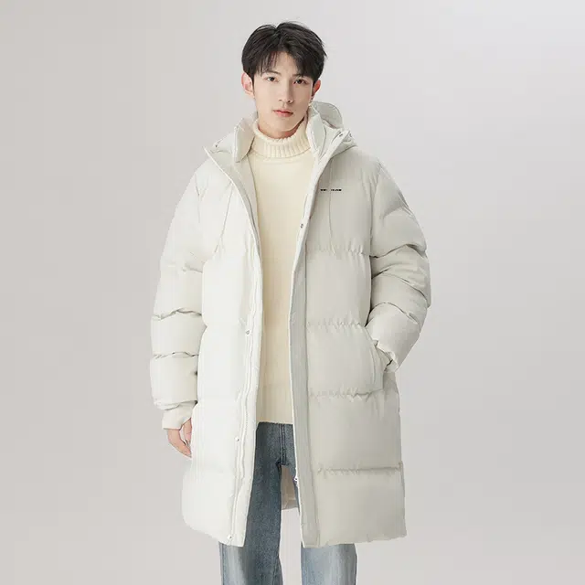 太子龍 美式时尚个性休闲中长款潮流连帽潮牌面包服加厚保暖棉衣宽松外套棉服 男女同款