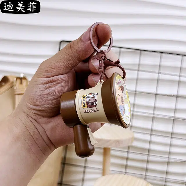 咕轹 卡通迷你录音小喇叭 塑料大声公扬声器 谷圈挂件