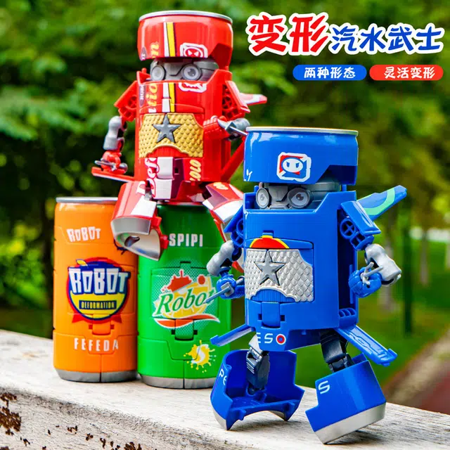 咕轹 易拉罐变形机器人 成品模型
