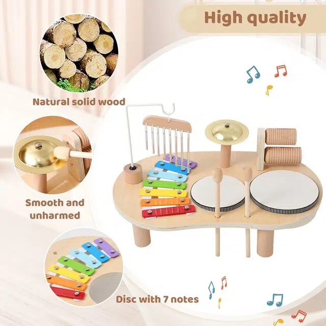 咕轹 益智玩具木质音乐盒 早教教具