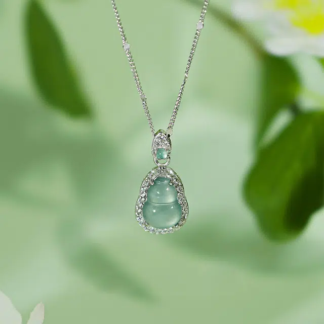 【S925纯银 高品质】 七七银饰 福禄葫芦生财 转运葫芦新中式福禄双全 福气满满本命年转运 国潮古风小葫芦 小众轻奢百搭 玉髓 项链 女款