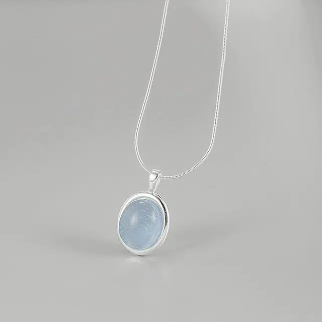 【S925纯银 高品质】 七七银饰 水滴轻奢精致鲁伯特之泪 温柔甜美 小众闪耀灵动简约日常 百搭通勤高级感 琉璃 项链 女款
