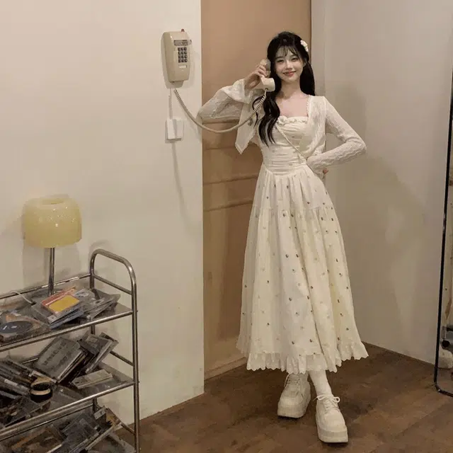 依钗 法式温柔风度假风多种裙装套装 女款