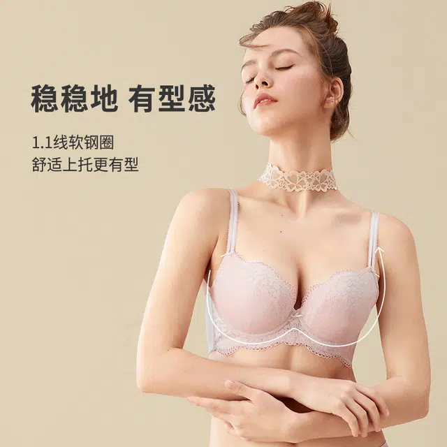都市丽人 大胸显小聚拢防下垂文胸 女款
