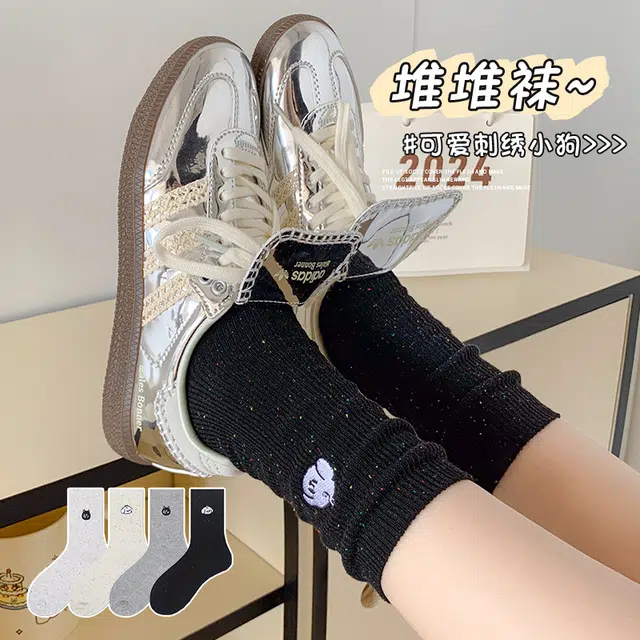 都市丽人 柔软舒适吸湿排汗亲肤透气中筒袜 女款 组合装