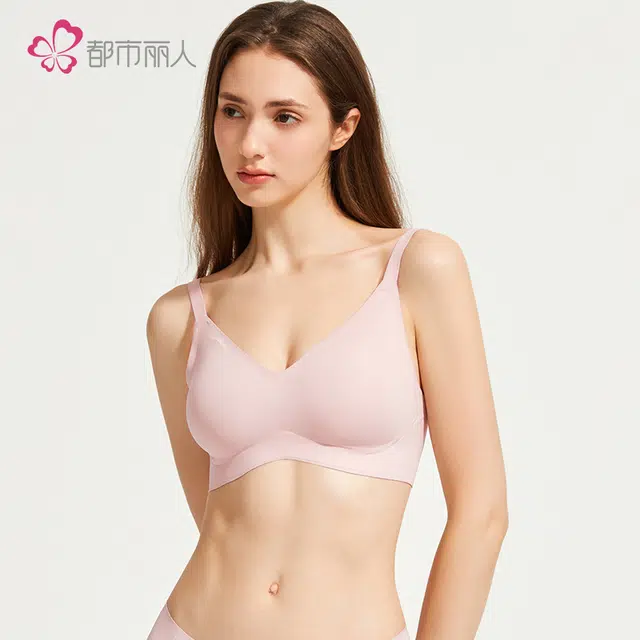 都市丽人 外扩型小胸聚拢无痕显大胸罩无钢圈防下垂收副乳文胸 女款